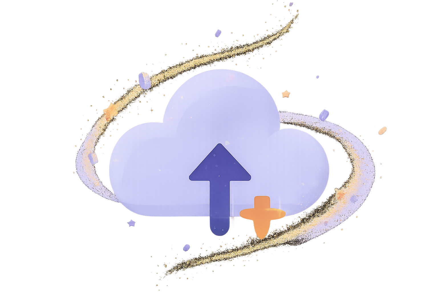 Illustration of uploading a child photo to personalize the story