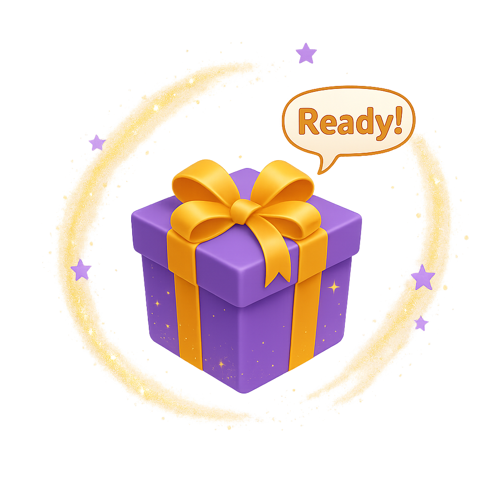 Illustration of downloading the finished personalized storybook PDF